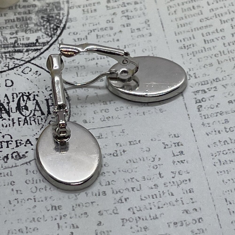 Frosted Tulip Pink Gift Silver Boutique French Wire Earrings Wedding Anniversary - Picture 11 of 14